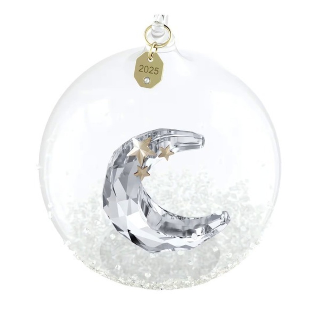 Swarovski Crystal Annual Edition Ball Ornament Moon 2025 STUNNING